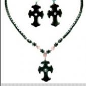 Hematite Cross Pendant